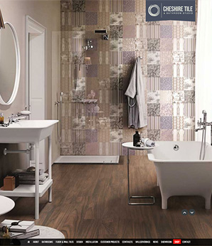 cheshire tile and bathroom website design