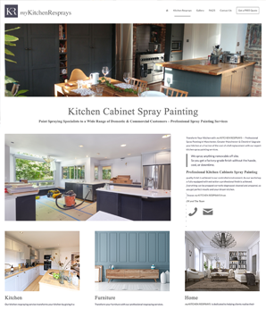 My kitchen resprays website design