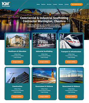 kw Scaffolding website design